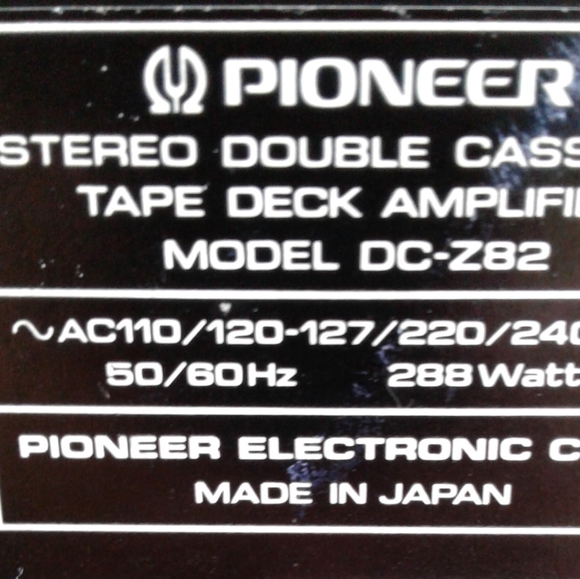 Vintage Pioneer DC-Z93 Stereo Double Cassette Deck Amplifier Made in Japan - Picture 3 of 3